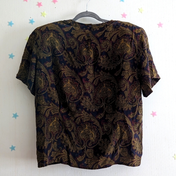 Paisley Silk Blouse - Picture 3 of 3